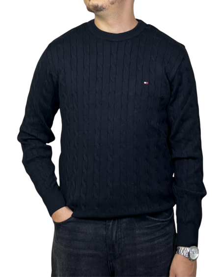 Pull Tommy Tricot – Noir