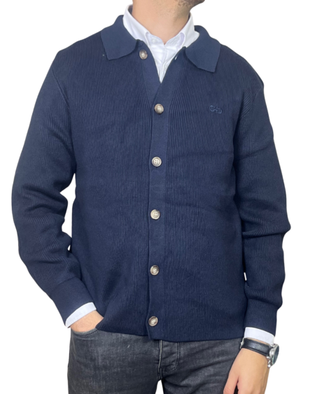 Cardigan Salvatore Ferragamo – Bleu Marine