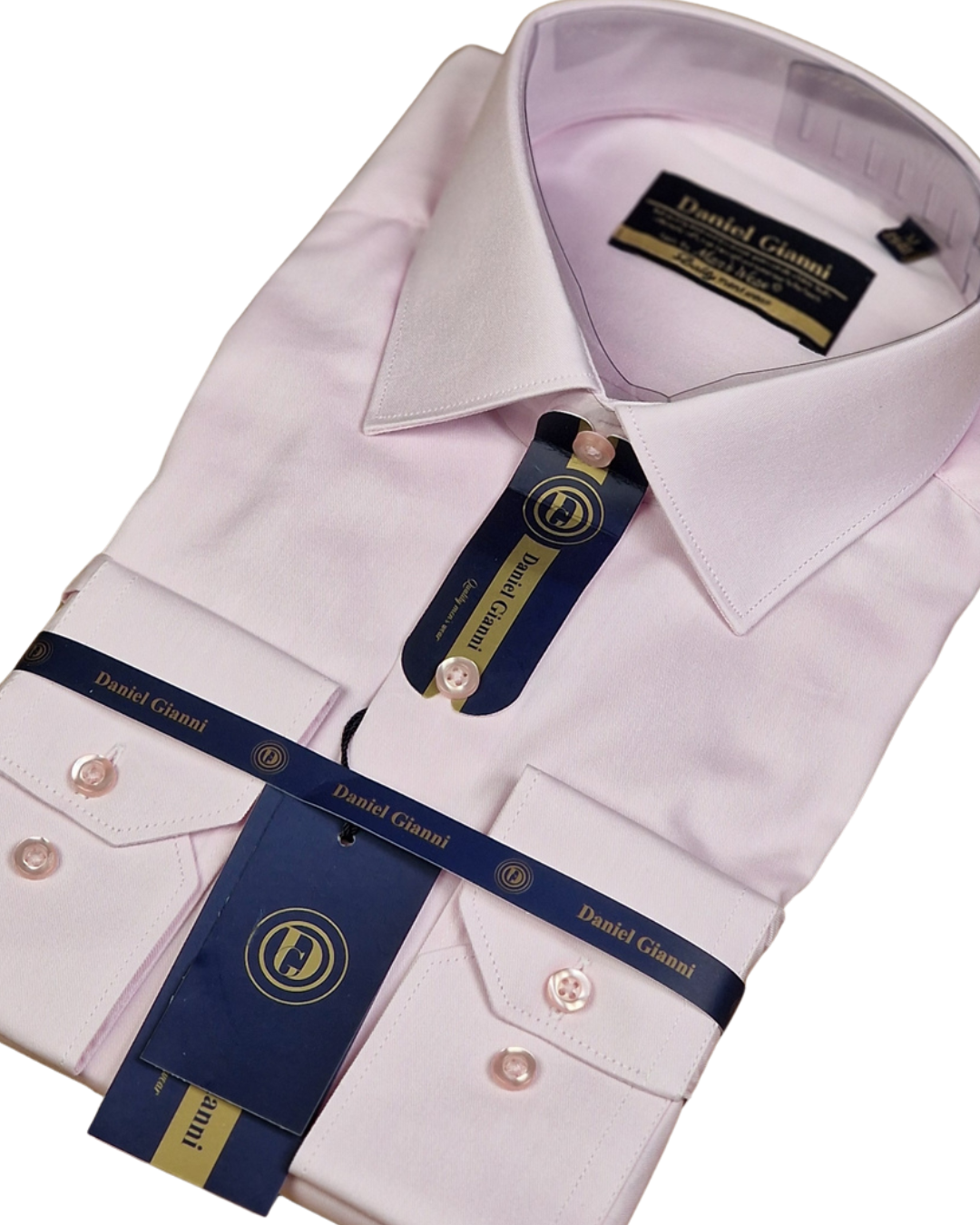 Chemise Fil à Fil – Rose Clair – Image 2