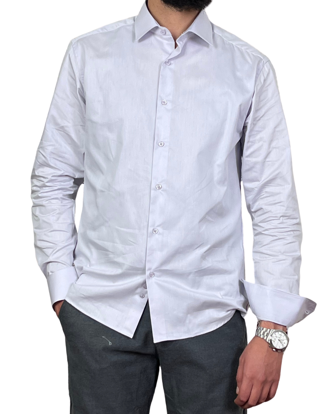 Chemise Fil à Fil – Mauve