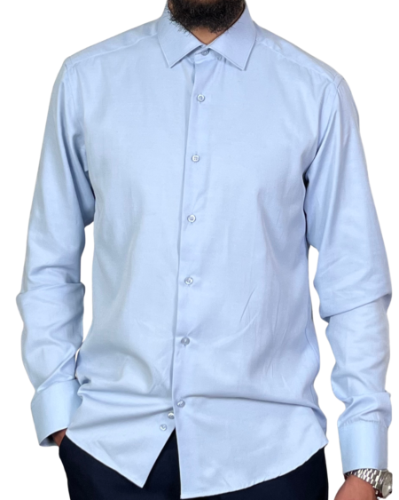 Chemise Fil à Fil – Bleu ciel