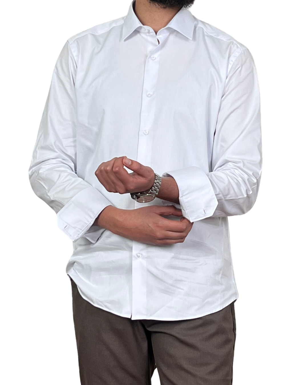 Chemise Fil à Fil – Blanc – Image 2