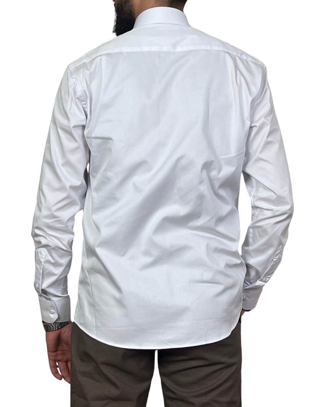 Chemise Fil à Fil – Blanc – Image 3