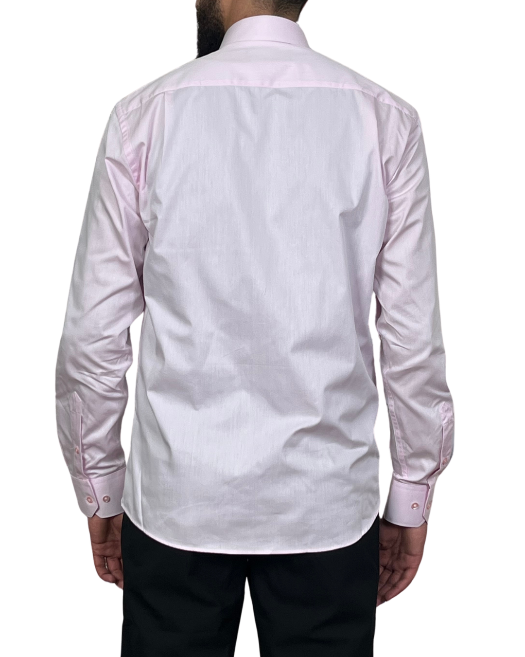 Chemise Fil à Fil – Rose Clair – Image 3