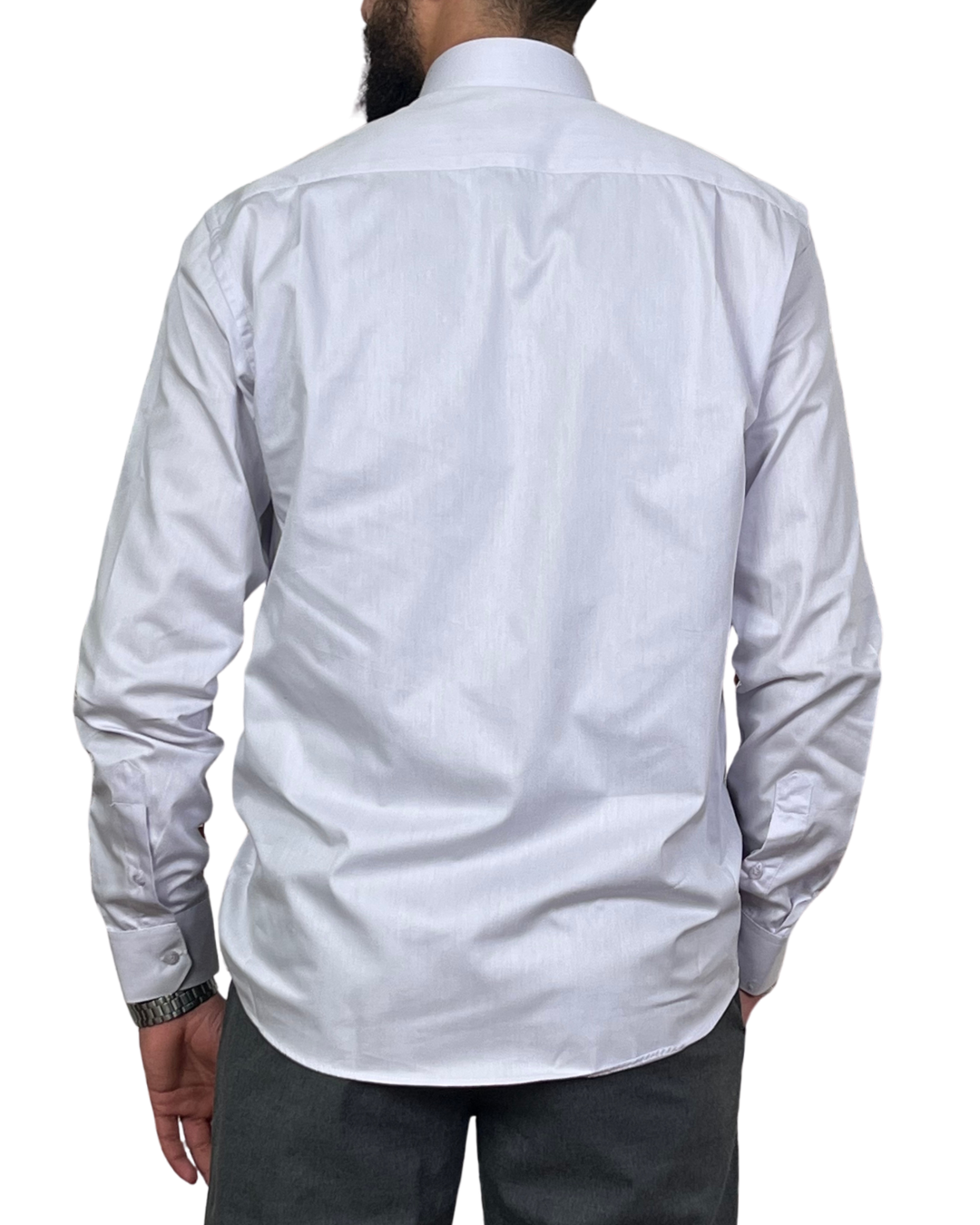 Chemise Fil à Fil – Mauve – Image 3