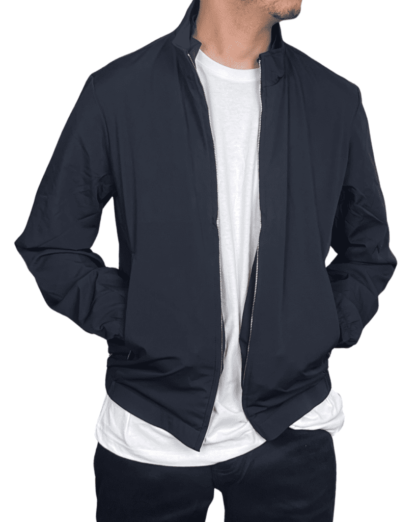 Veste Légère Tissu Italien — Collection Signature — Bleu marine