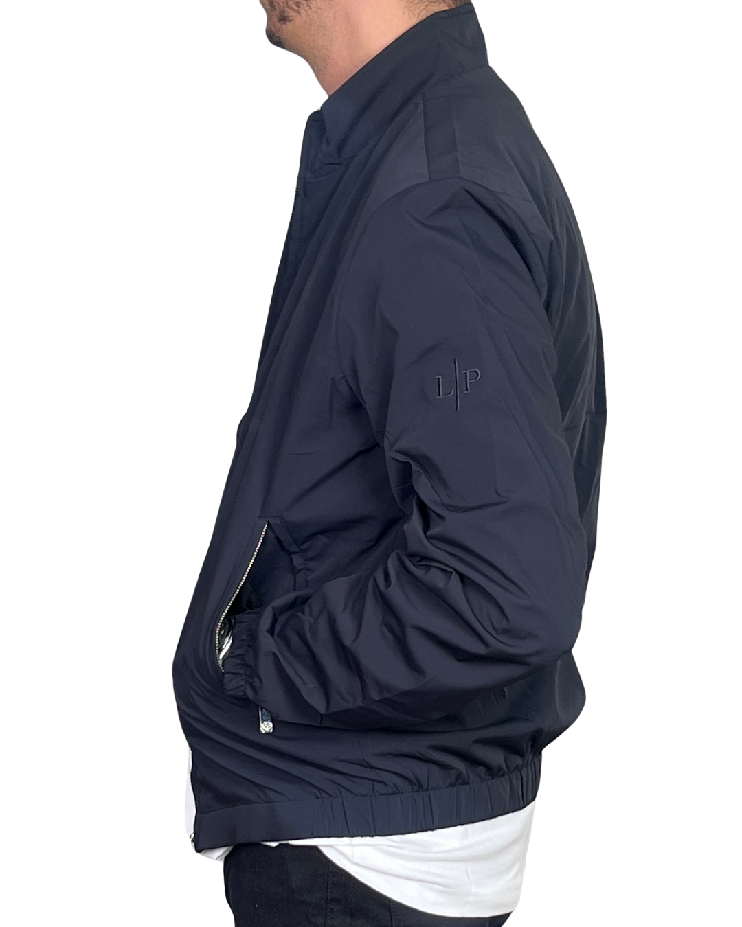 Veste Légère Premium – Loro Piana Bleu Marine – Image 3