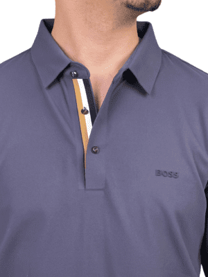 Polo Manches Longues BOSS – Gris Anthracite