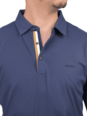 Polo Manches Longues BOSS – Bleu marine