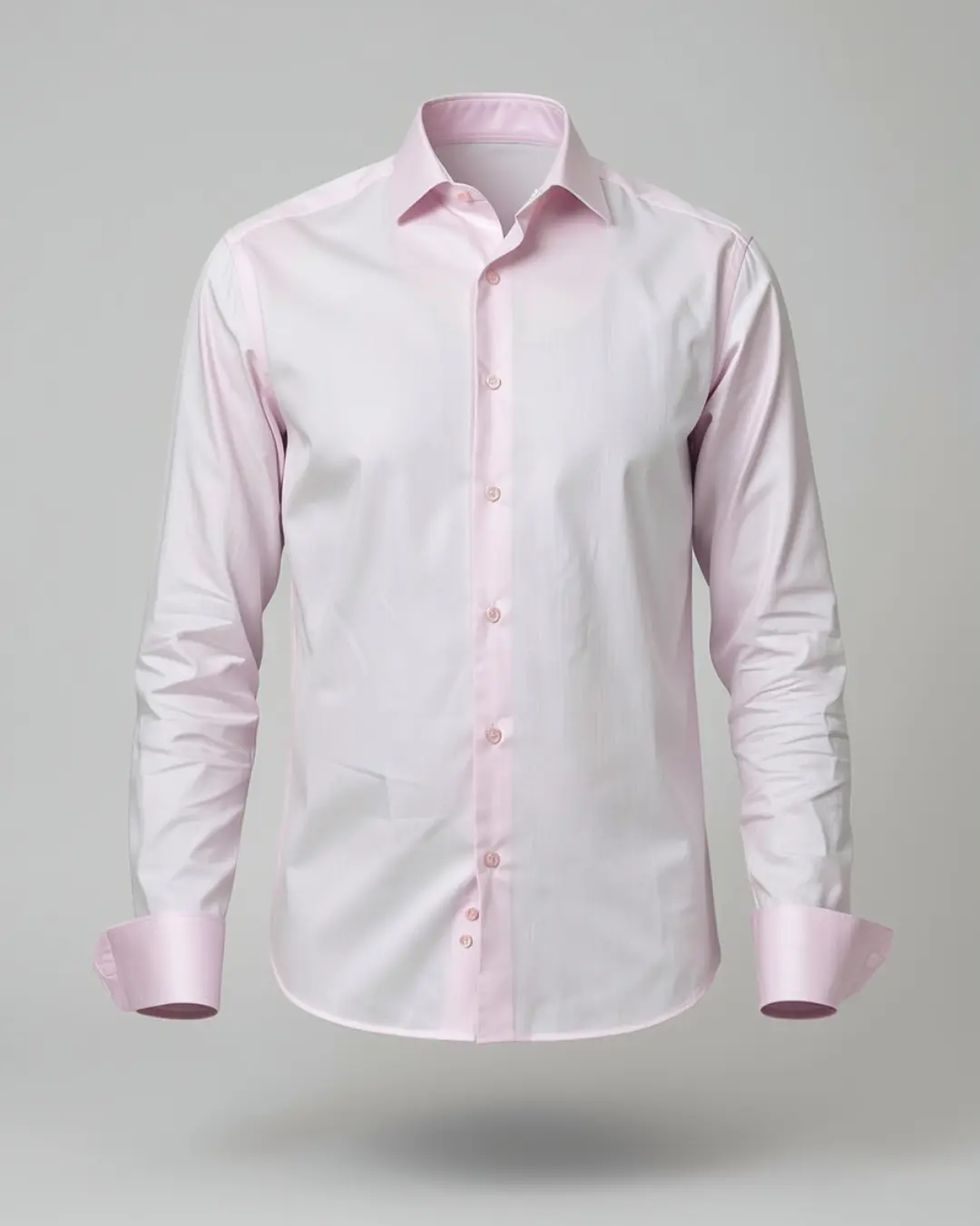Chemise Fil à Fil – Rose Clair – Image 3