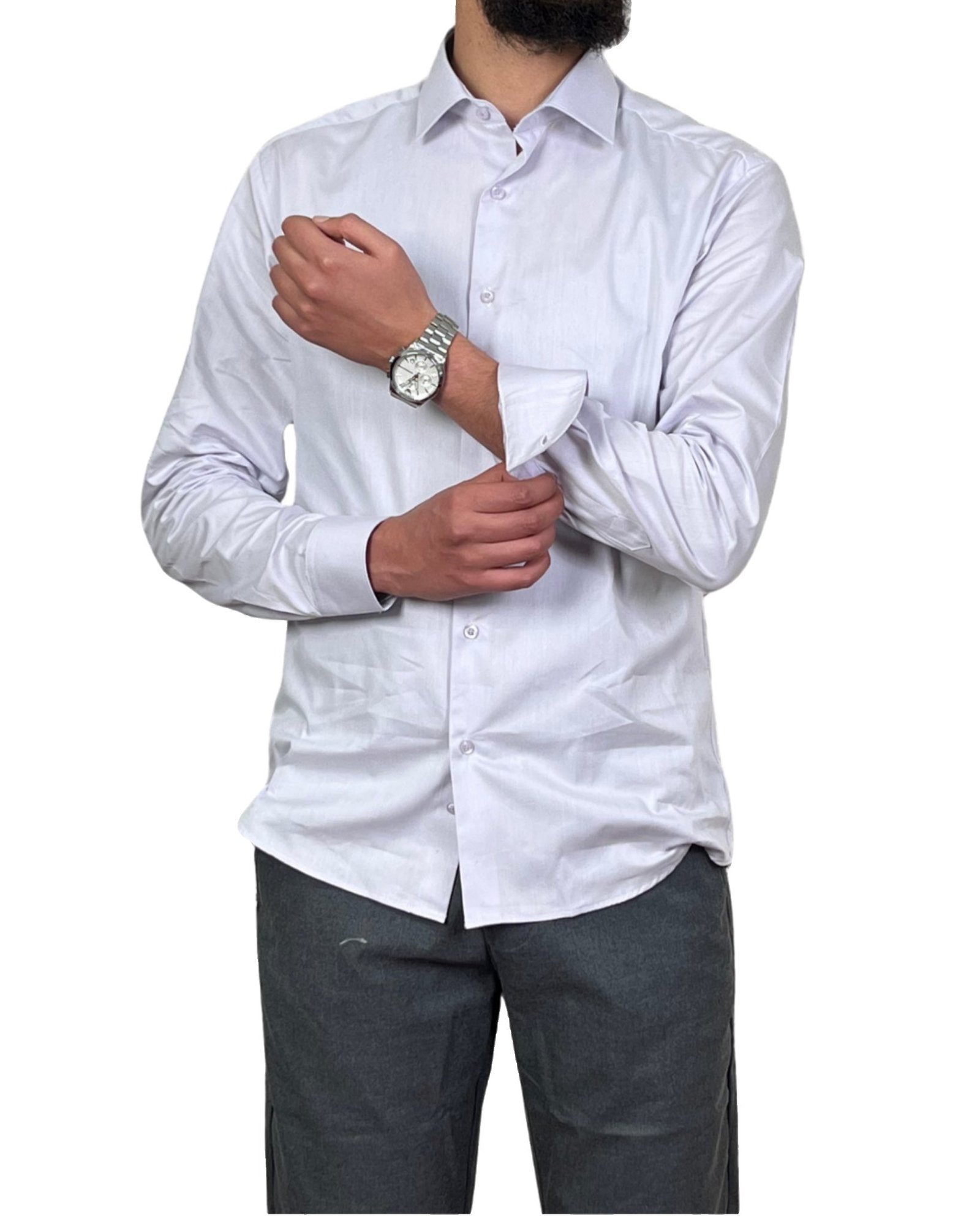 Chemise Fil à Fil – Mauve – Image 4