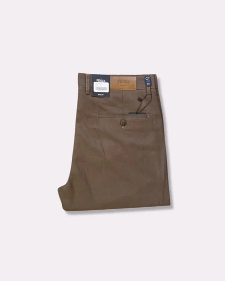 Pantalon ajusté flanelle fine Moka