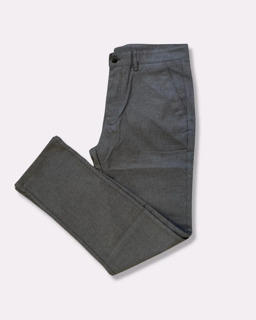 Pantalon Gris Homme en Flanelle - Coupe Ajustée | Barii9 – Image 7