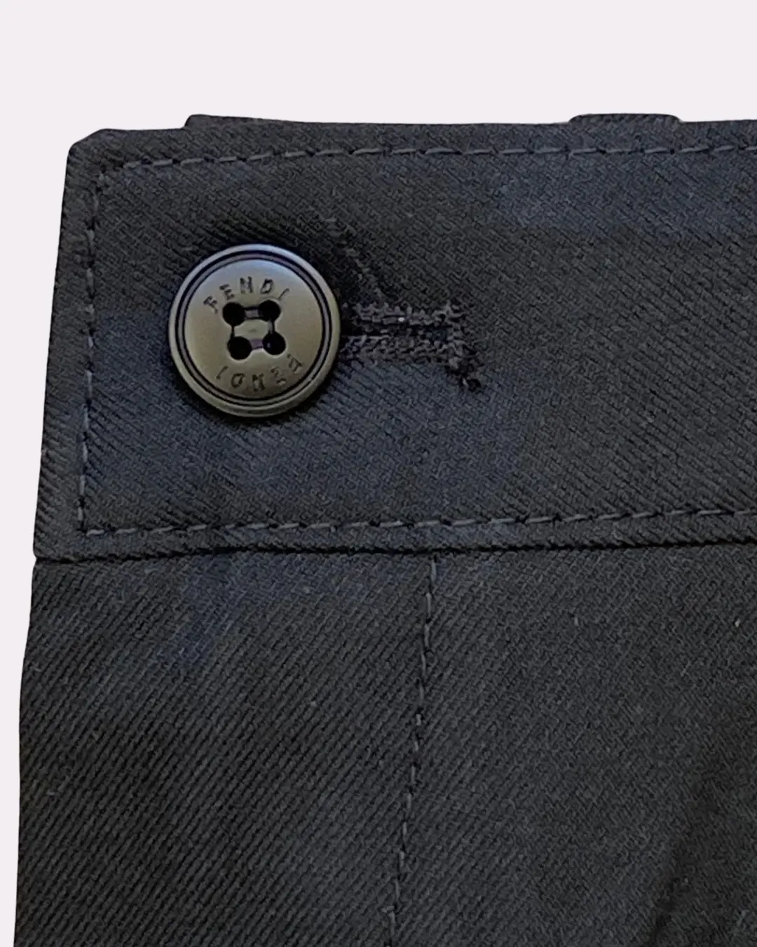 Pantalon Noir Homme en Flanelle - Coupe Ajustée | Barii9 – Image 6