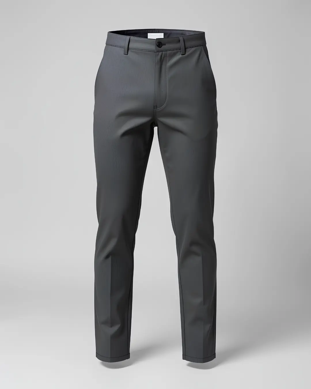 Pantalon Gris Homme en Flanelle - Coupe Ajustée | Barii9 – Image 2