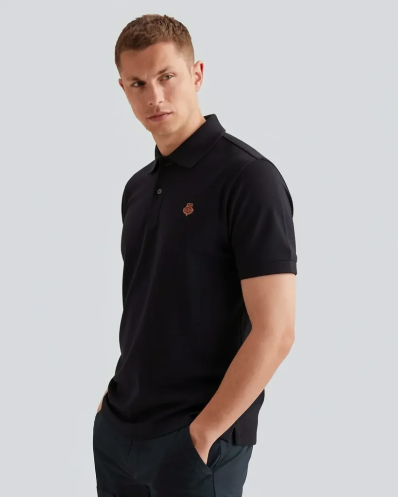T-shirt Noir Homme Maroc | 100% Coton Premium Ajusté