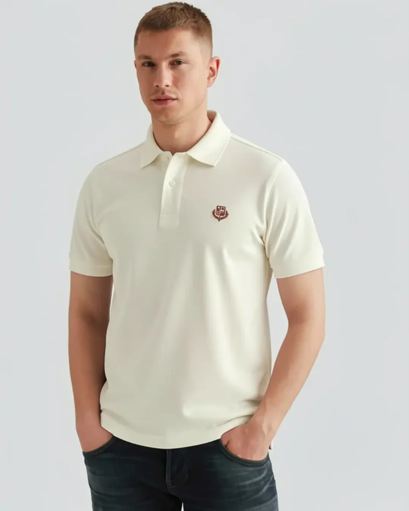 T-shirt Blanc Homme Maroc | 100% Coton Premium Ajusté