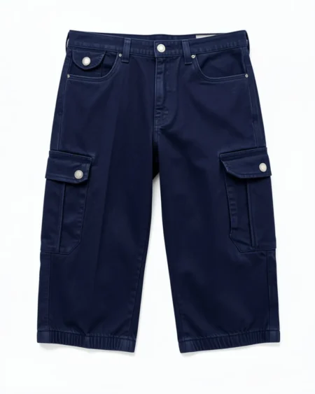 Pantacourt cargo homme en toile,