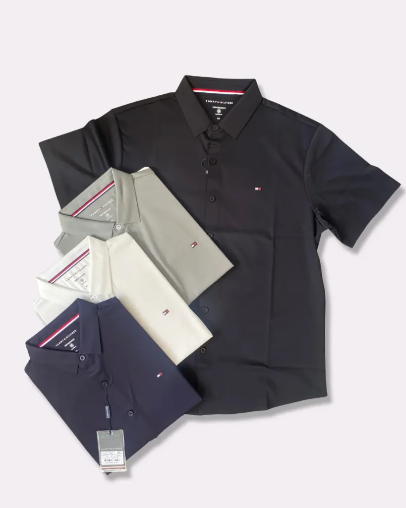 Chemise Demi-Manche en Coton Mercerisé